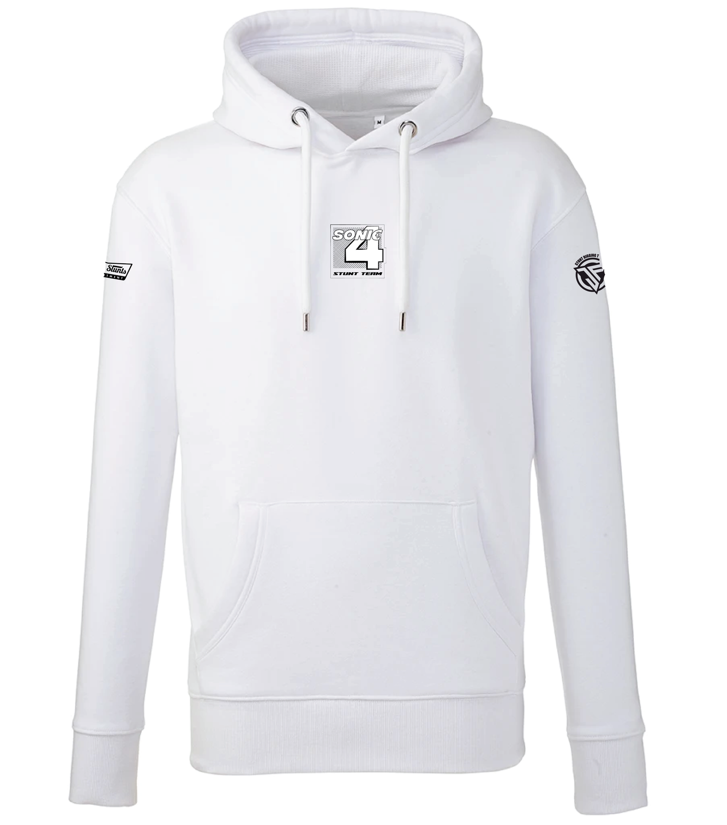 Hago Stunt Team Adult Hoodie (White)