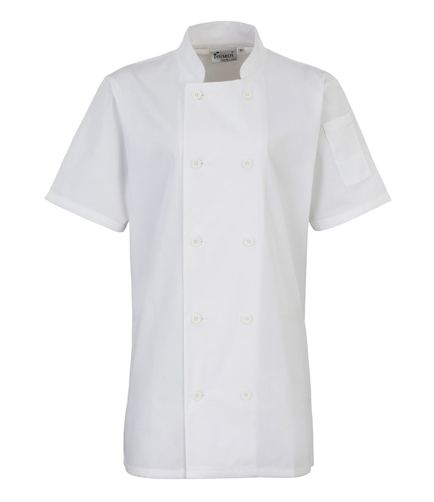 Women's Short Sleeve Chef's Jacket