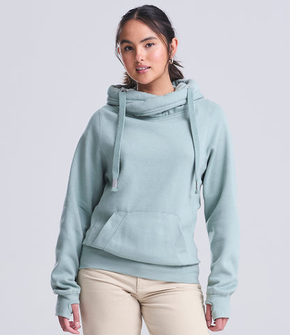 Cross Neck Hoodie