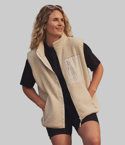 Unisex Borg Gilet Fleece Jacket